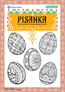 ”Pisanka”: nauka dobierania kolorów