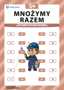 Mnożymy razem nr 5: poznajemy tabliczkę mnożenia