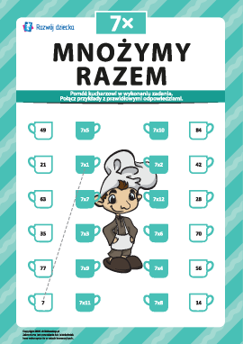 Mnożymy razem nr 7: poznajemy tabliczkę mnożenia
