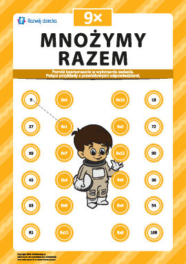 Mnożymy razem nr 9: poznajemy tabliczkę mnożenia