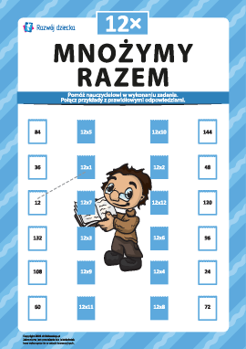 Mnożymy razem nr 12: poznajemy tabliczkę mnożenia