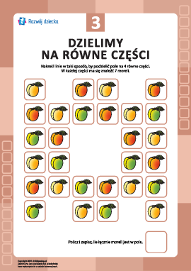 „Dzielimy po równo” nr 3: uczymy się myślenia i liczenia