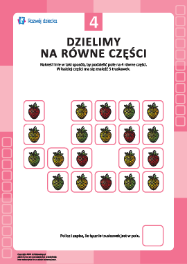 „Dzielimy po równo” nr 4: uczymy się myślenia i liczenia