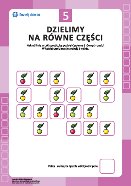 „Dzielimy po równo” nr 5: uczymy się myślenia i liczenia