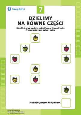 „Dzielimy po równo” nr 7: uczymy się myślenia i liczenia