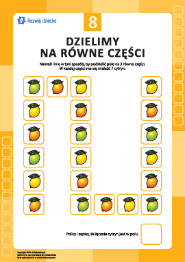 „Dzielimy po równo” nr 8: uczymy się myślenia i liczenia