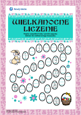 Wielkanocne liczenie: piszemy liczby
