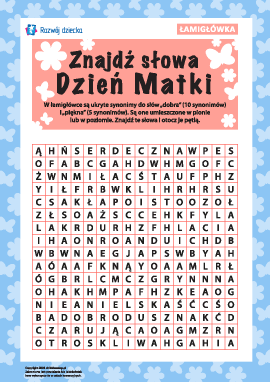 Szukamy słów-synonimów do Dnia Matki