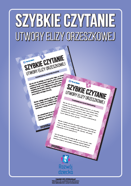 Szybkie czytanie: fragmenty utworów Elizy Orzeszkowej