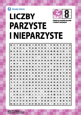 Poznajemy liczby parzyste i nieparzyste nr 8