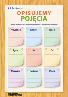 Opisujemy pojęcia i uczymy się rozumowania