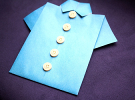 Origami o męskim charakterze – koszula z papieru