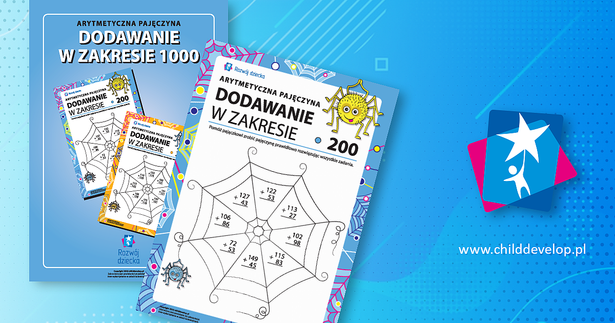 Dodawanie w słupku do 1000 – do druku karty pracy Dodawanie w zakresie