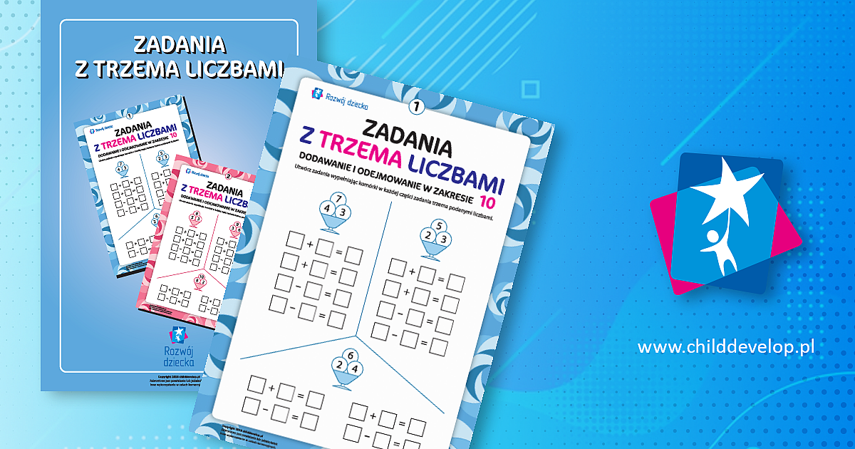 Działania z trzema liczbami nr 8: mnożenie i dzielenie w zakresie 50