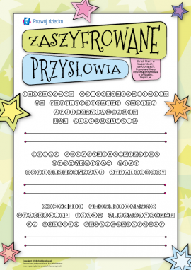 Zaszyfrowane przysłowia: zgadujemy, czytamy i piszemy