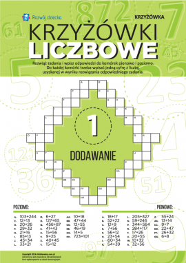Krzyżówki liczbowe: utrwalamy umiejętności dodawania