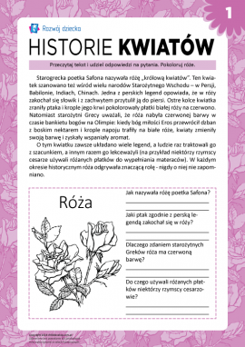 Historie kwiatów: róża