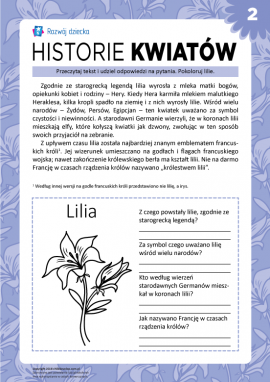 Historie kwiatów: lilia