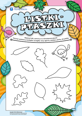 Rysujemy listki-ptaszki, rozwijamy fantazję