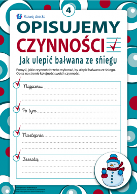 Opisujemy kolejność czynności: jak wylepić bałwana ze śniegu
