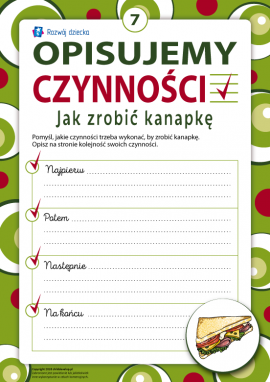 Opisujemy kolejność czynności: jak zrobić kanapkę