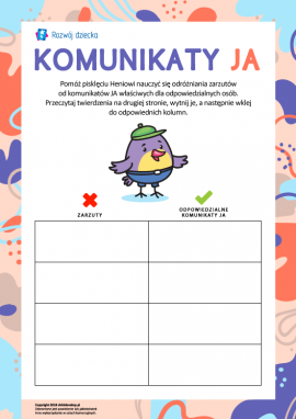 Komunikaty Ja: wychowujemy odpowiedzialność