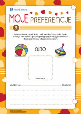 Moje preferencje: piłka albo bąk