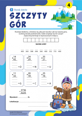 Szczyty gór nr 4: mnożymy w słupku