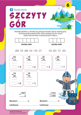 Szczyty gór nr 6: mnożymy w słupku