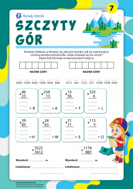 Szczyty gór nr 7: mnożymy w słupku