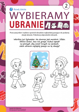 Kolorujemy i uczymy się wybierania ubrania nr 2