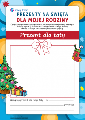 Świąteczne prezenty dla mojej rodziny: prezent dla taty