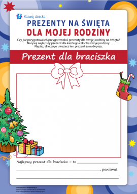 Świąteczne prezenty dla mojej rodziny: prezent dla braciszka