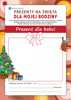 Świąteczne prezenty dla mojej rodziny: prezent dla babci