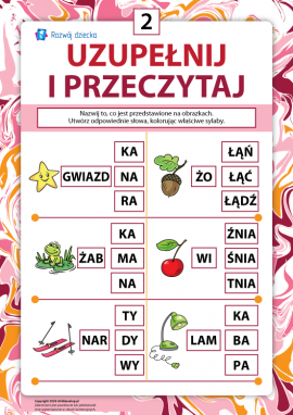 Uzupełnij i przeczytaj nr 2