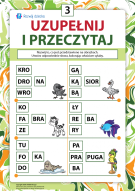 Uzupełnij i przeczytaj nr 3