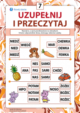 Uzupełnij i przeczytaj nr 7