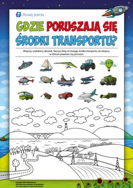 Określamy, gdzie poruszają się środki transportu