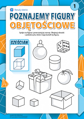 Uczymy się figur objętościowych: sześcian