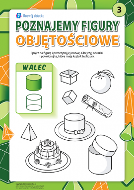 Uczymy się figur objętościowych: walec