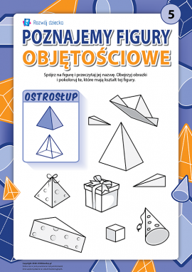 Uczymy się figur objętościowych: ostrosłup