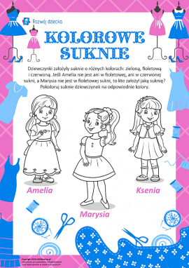 Kolorowe suknie: określamy, kto z dziewczyn jaką suknie założył 