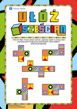 Z jakich figur można ułożyć sześcian?