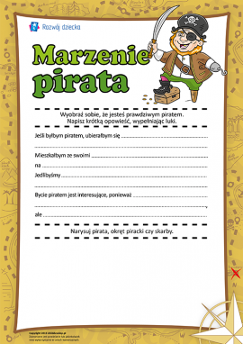 Marzenie pirata: uzupełniamy historię i rysujemy