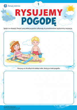 Wyobrażamy sobie i rysujemy pogodę nr 1