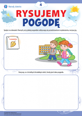 Wyobrażamy sobie i rysujemy pogodę nr 4