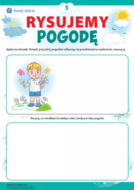 Wyobrażamy sobie i rysujemy pogodę nr 5