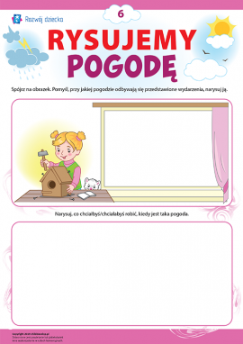 Wyobrażamy sobie i rysujemy pogodę nr 6
