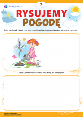 Wyobrażamy sobie i rysujemy pogodę nr 7
