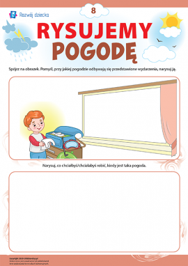 Wyobrażamy sobie i rysujemy pogodę nr 8